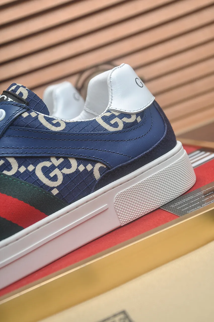 Men's men's shoes💰440💶[GUCCI] official website 1:1 men's sports shoes are now on the market. They are made of original fabric + water-dyed sheepskin lining, plus the official website original 1:1 comfortable outsole. Fashionable and versatile, super comfortable and breathable. Standard shoe size 38/45 (custom-made size 45 is non-refundable)